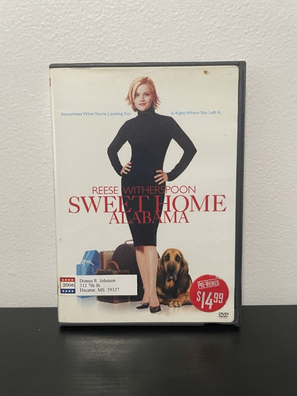 Sweet Home Alabama DVD Reese Witherspoon Josh Lucas Movie Y2K Blockbuster 2002